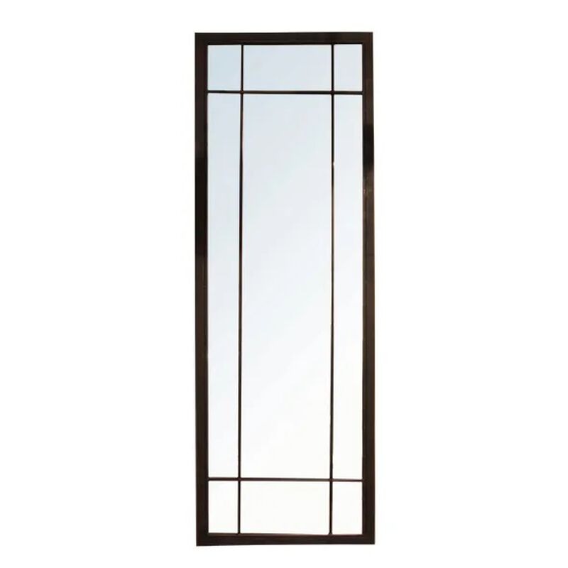 French Country Full Length Iron Grid Mirror image number 0
